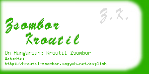 zsombor kroutil business card